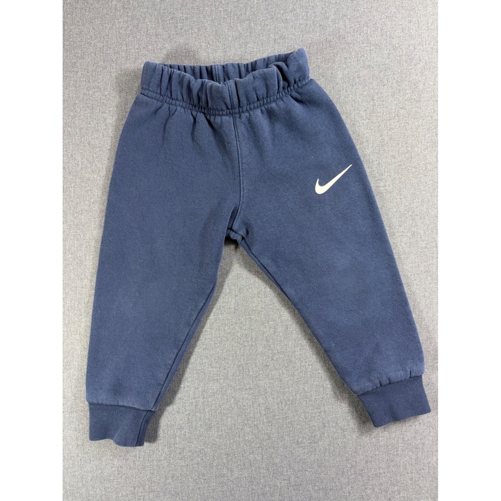 Nike Toddler Boys Navy Blue Fleece Jogger Sweatpants Size 2T 86-92cm